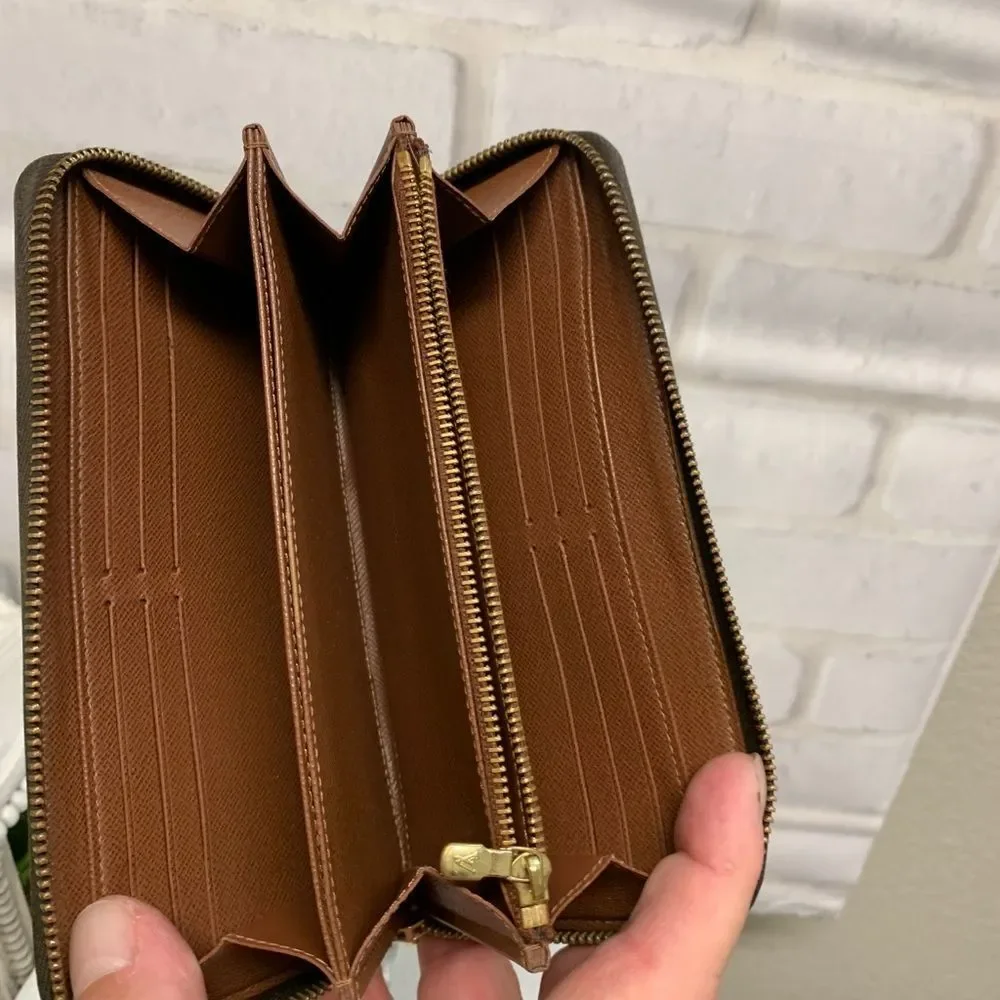 ⭐ Louis Vuitton Monogram Zippy Zip Around Long Wallet purse /M1891